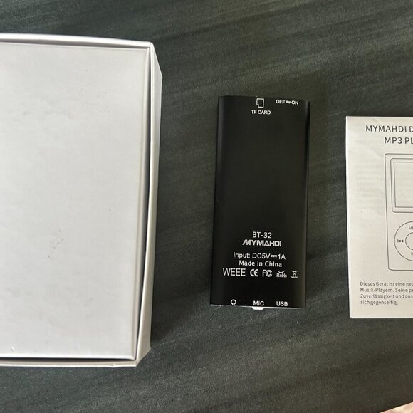 MYMAHDI Slim 1.8" LCD Mp3 Player Black New In box - Picture 2 of 4